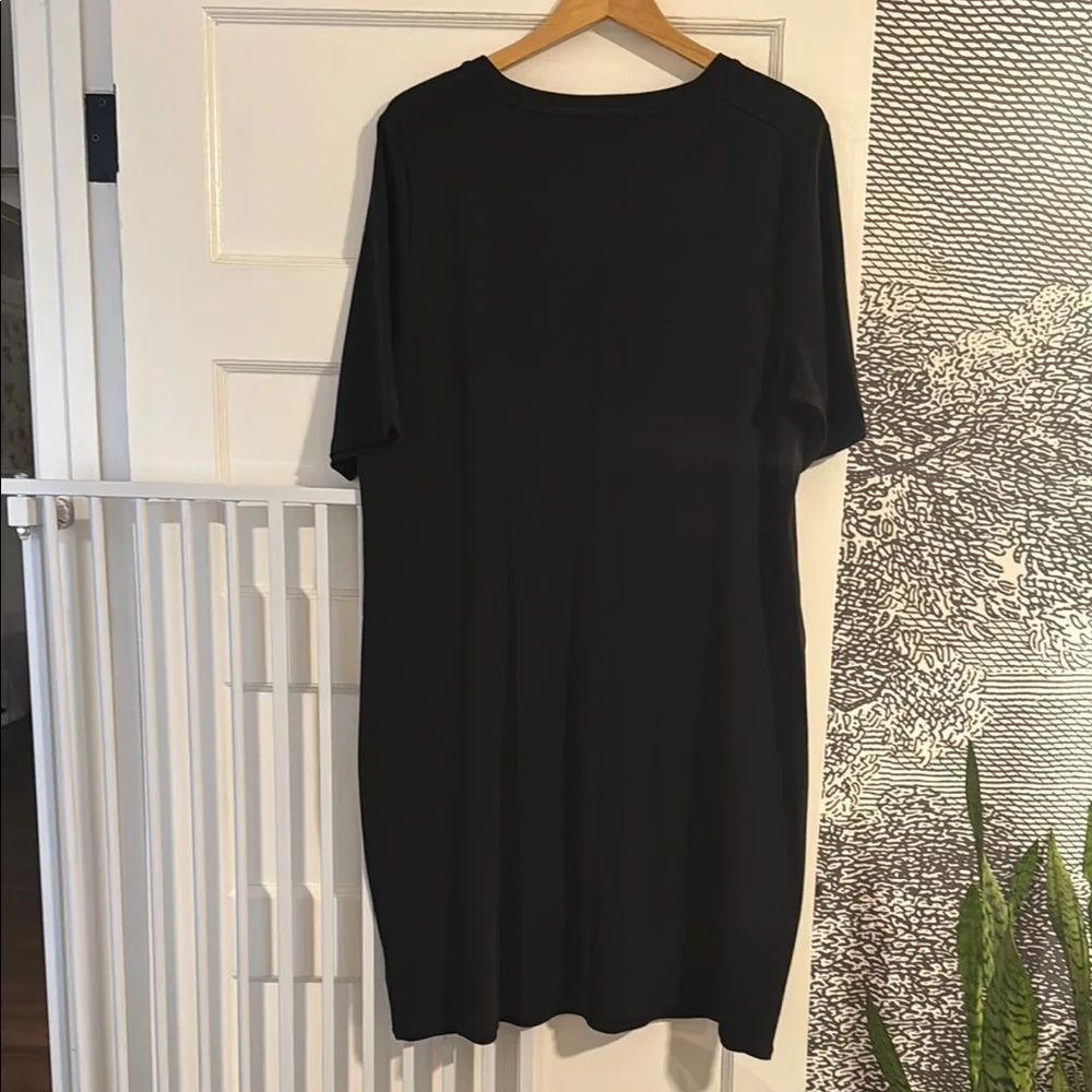 GAP T-Shirt Dress In Black - Picture 2 of 3